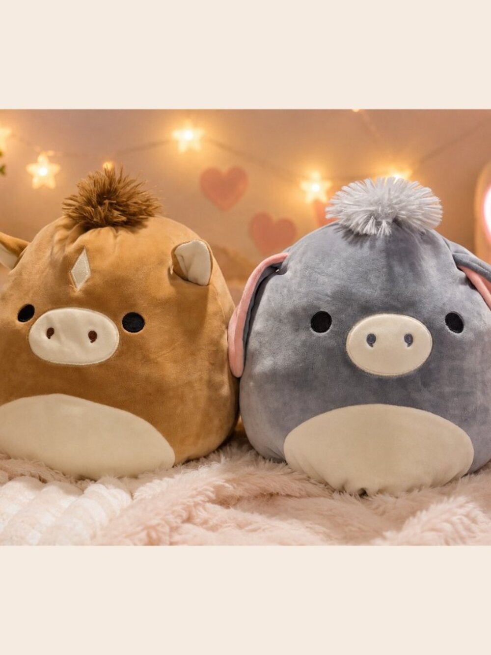 Squishmallows Flip-A-Mallows Donkey/ Horse Reversible Plush 12” Kellytoy Stuffed
